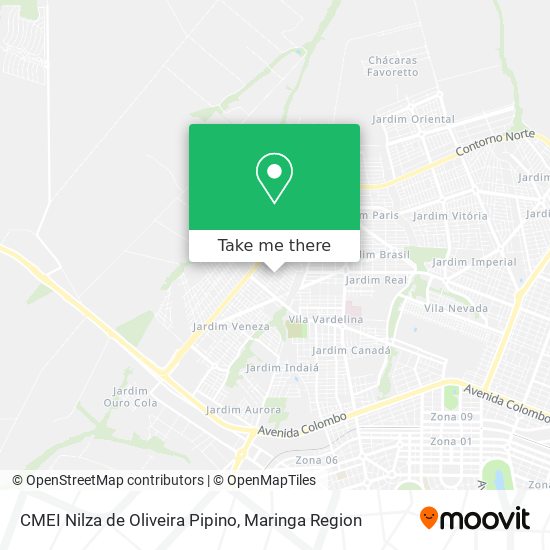 CMEI Nilza de Oliveira Pipino map