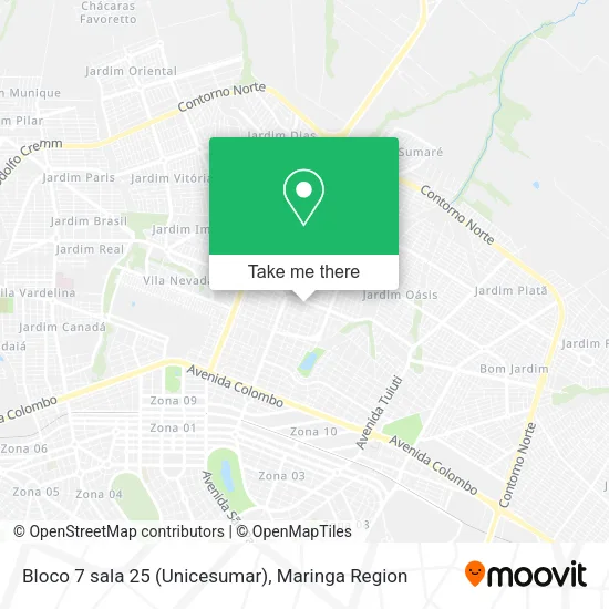 Bloco 7 sala 25 (Unicesumar) map