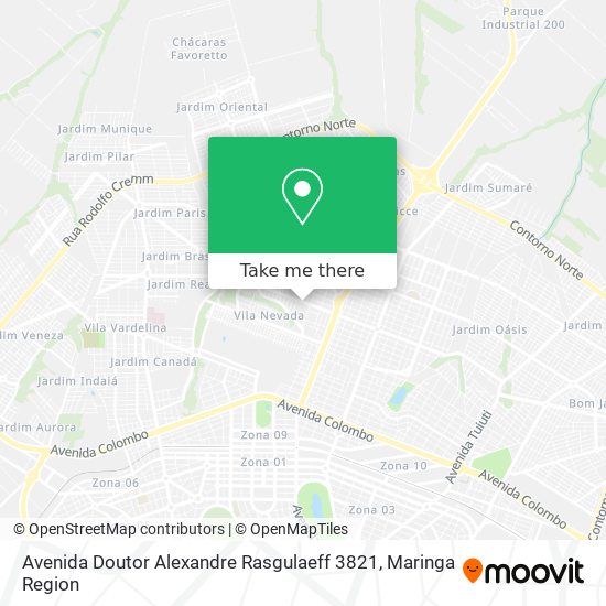 Avenida Doutor Alexandre Rasgulaeff 3821 map