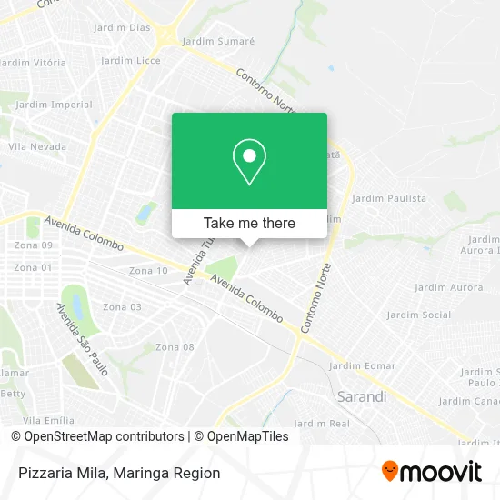 Pizzaria Mila map