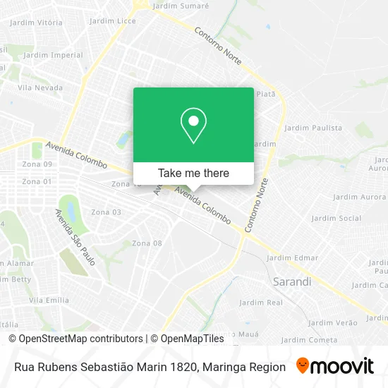 Rua Rubens Sebastião Marin 1820 map