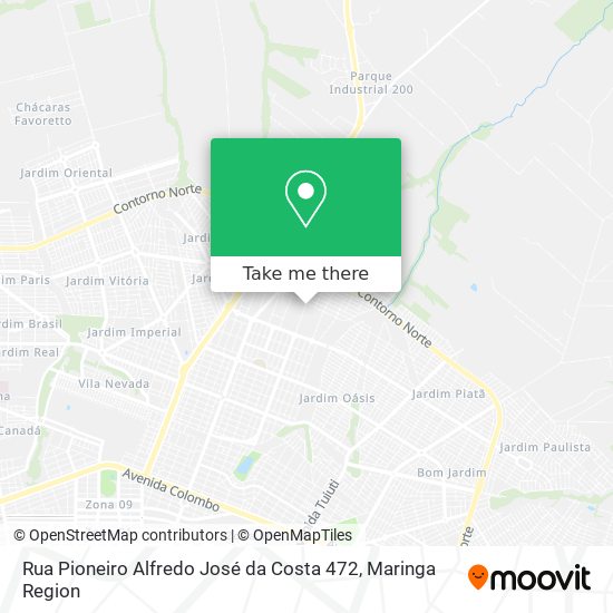 Mapa Rua Pioneiro Alfredo José da Costa 472