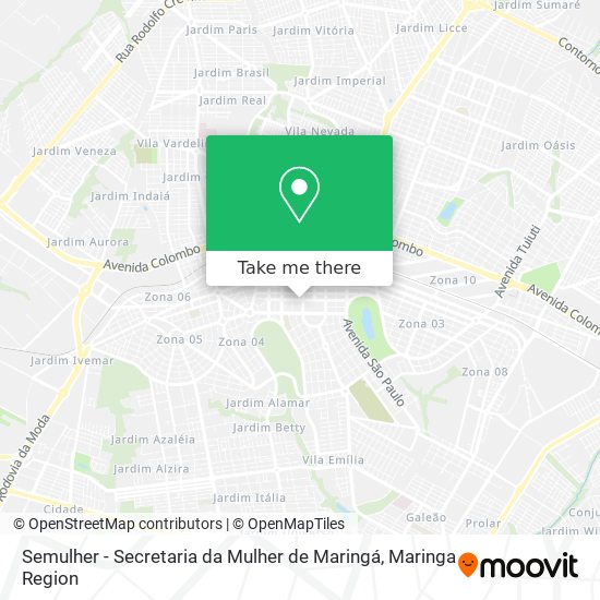 Mapa Semulher - Secretaria da Mulher de Maringá