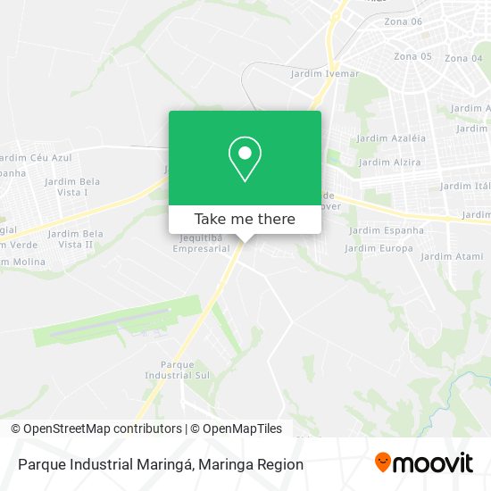 Mapa Parque Industrial Maringá