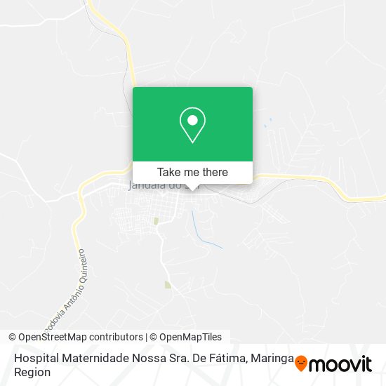 Mapa Hospital Maternidade Nossa Sra. De Fátima
