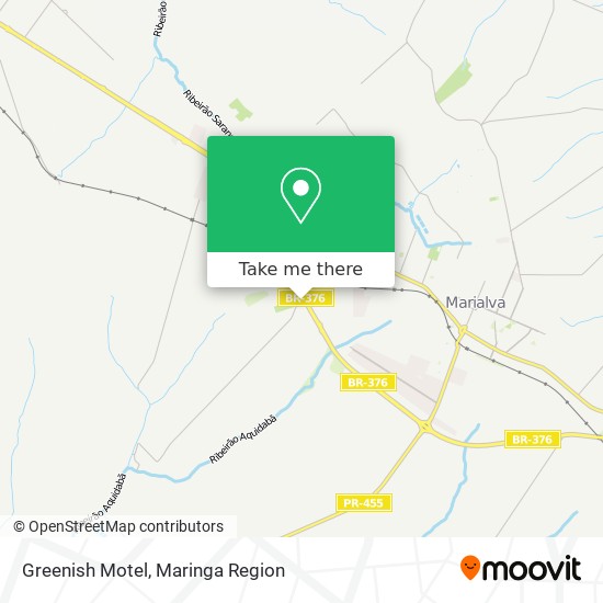 Mapa Greenish Motel