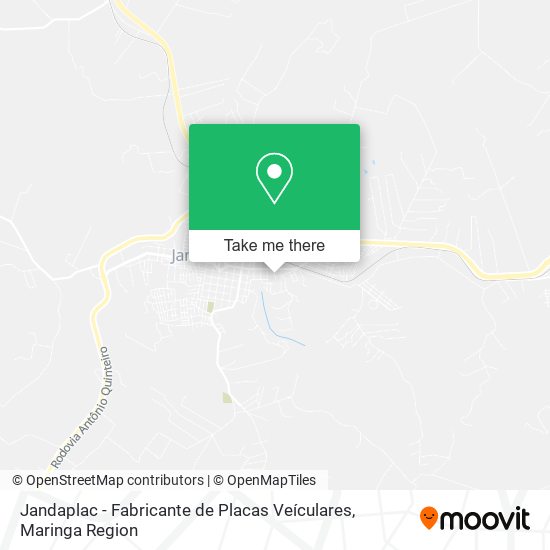 Mapa Jandaplac - Fabricante de Placas Veículares