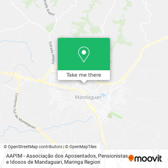 AAPIM - Associação dos Aposentados, Pensionistas e Idosos de Mandaguari map