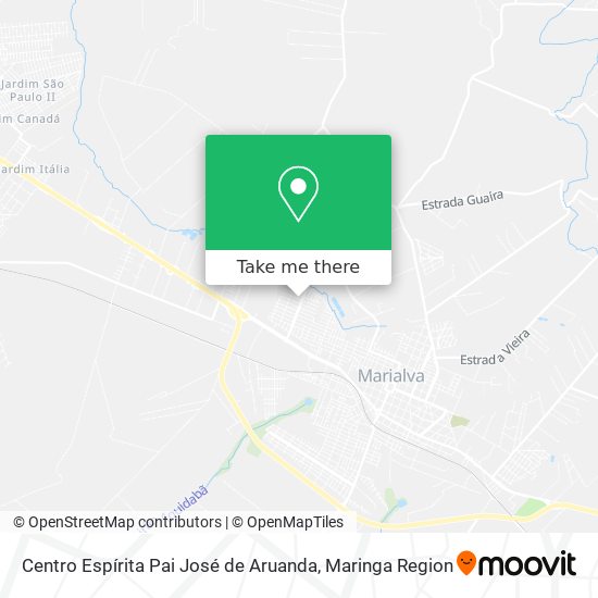 Mapa Centro Espírita Pai José de Aruanda