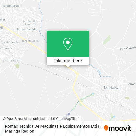 Romac Técnica De Maquinas e Equipamentos Ltda. map