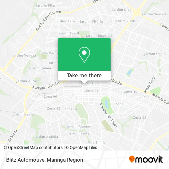 Blitz Automotive map