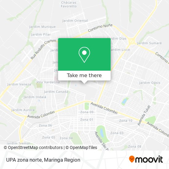 Mapa UPA zona norte