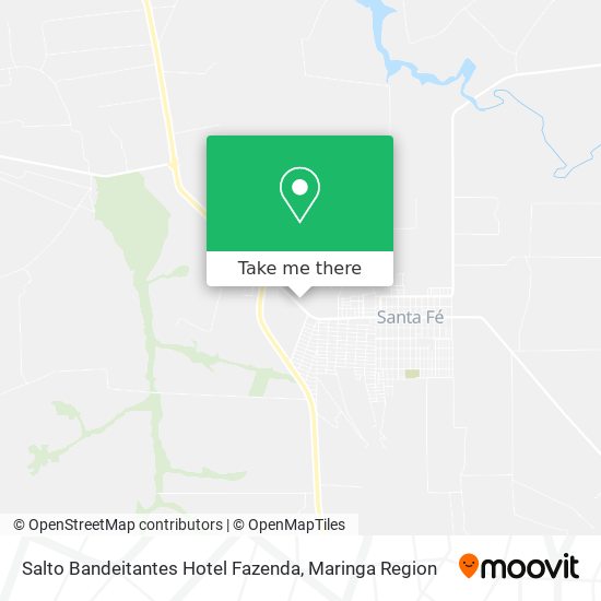 Salto Bandeitantes Hotel Fazenda map