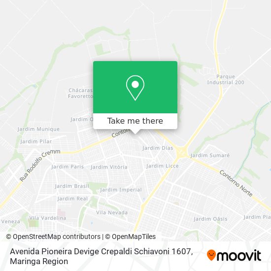 Avenida Pioneira Devige Crepaldi Schiavoni 1607 map