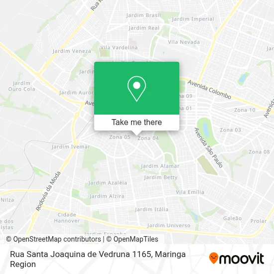 Rua Santa Joaquina de Vedruna 1165 map