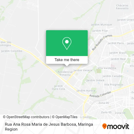 Rua Ana Rosa Maria de Jesus Barbosa map
