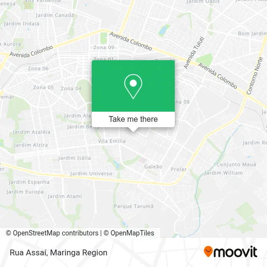 Rua Assaí map