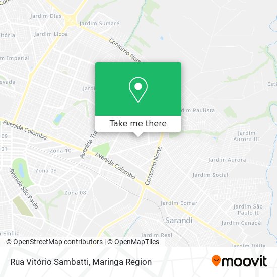 Rua Vitório Sambatti map