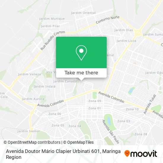 Avenida Doutor Mário Clapier Urbinati 601 map