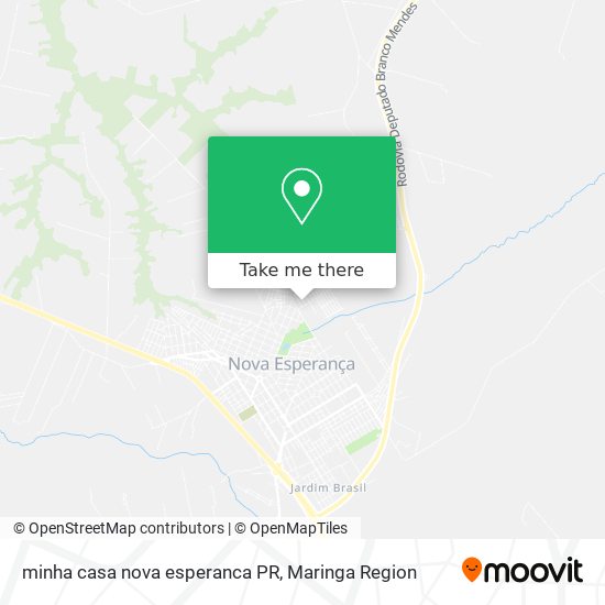 minha casa nova esperanca PR map