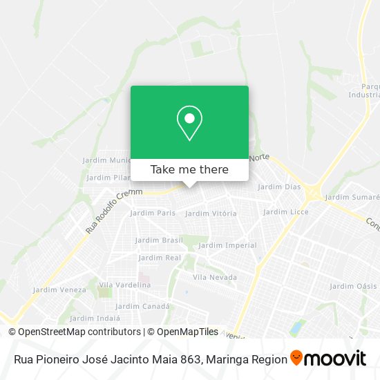 Rua Pioneiro José Jacinto Maia 863 map