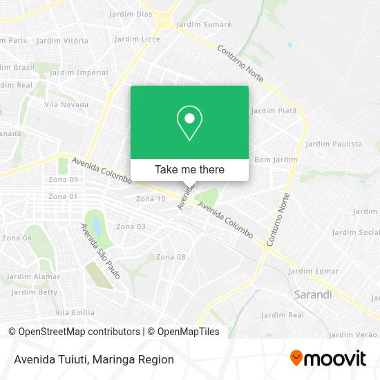 Avenida Tuiuti map
