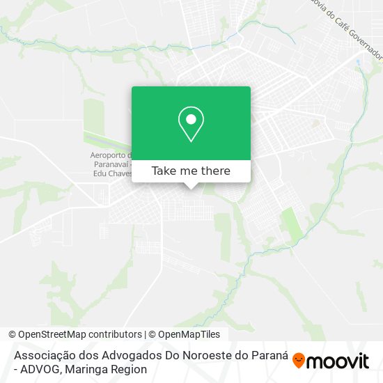 Associação dos Advogados Do Noroeste do Paraná - ADVOG map