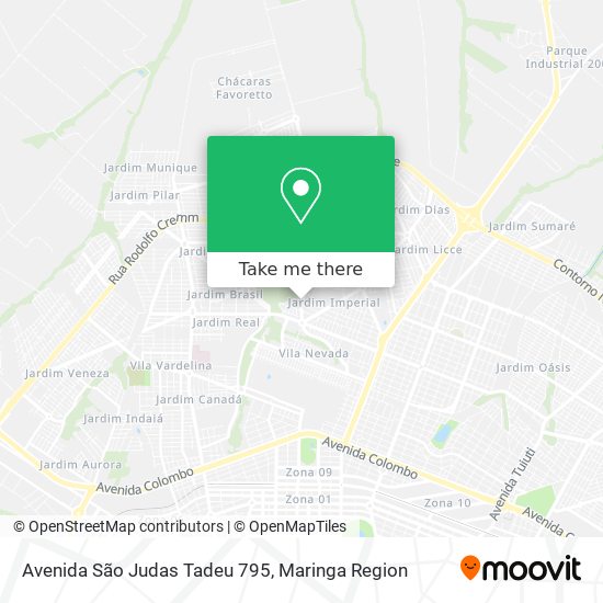 Avenida São Judas Tadeu 795 map