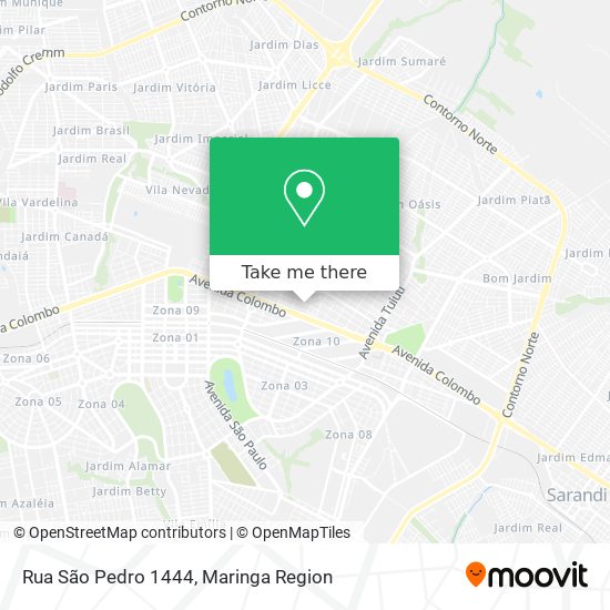 Rua São Pedro 1444 map