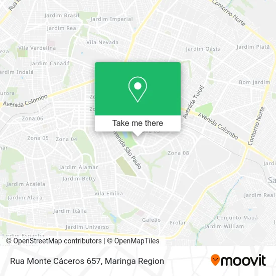 Rua Monte Cáceros 657 map