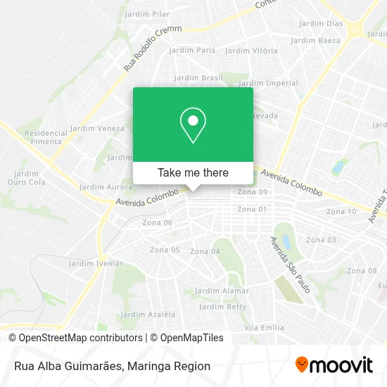 Rua Alba Guimarães map