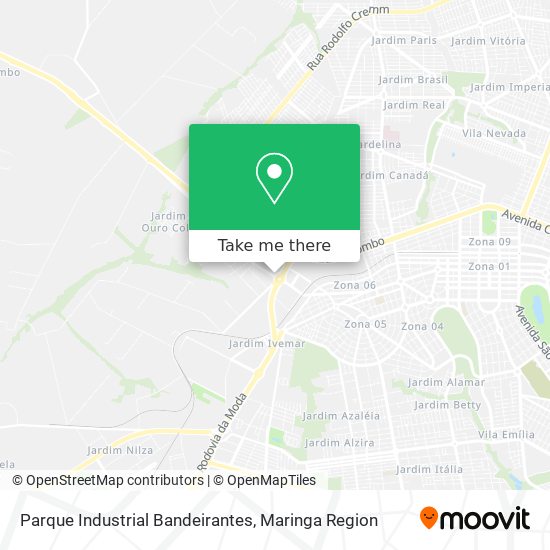 Parque Industrial Bandeirantes map