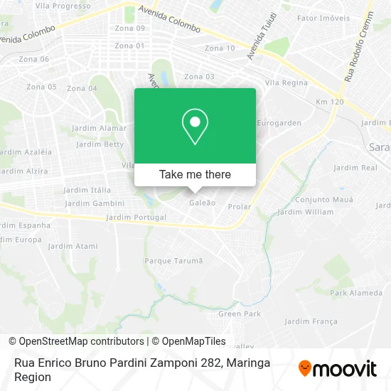 Rua Enrico Bruno Pardini Zamponi 282 map
