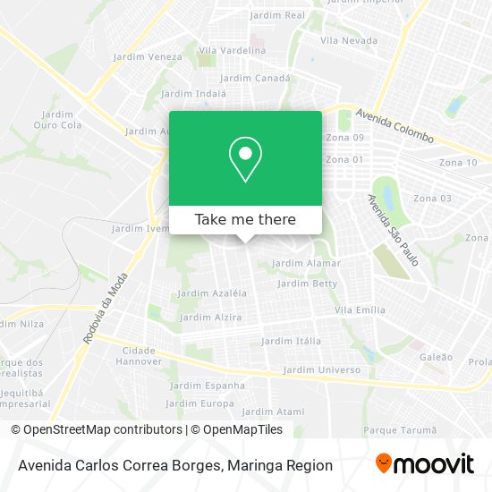 Mapa Avenida Carlos Correa Borges