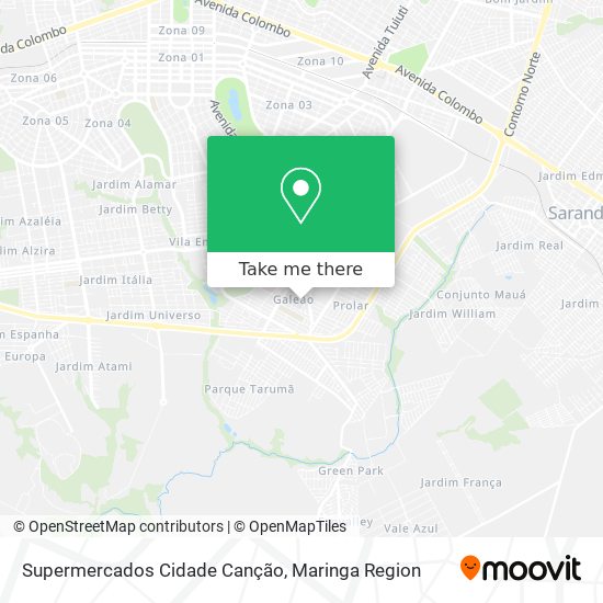 Supermercados Cidade Canção map