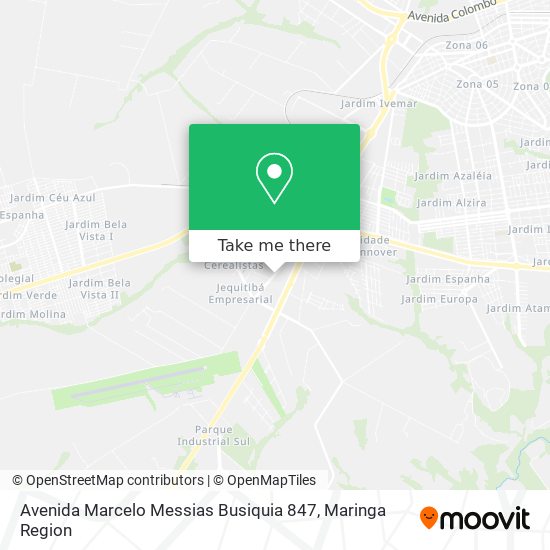 Mapa Avenida Marcelo Messias Busiquia 847