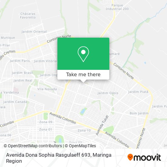 Mapa Avenida Dona Sophia Rasgulaeff 693