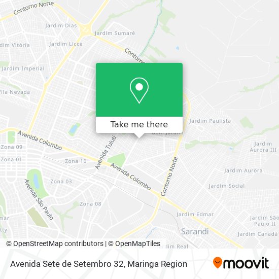 Mapa Avenida Sete de Setembro 32