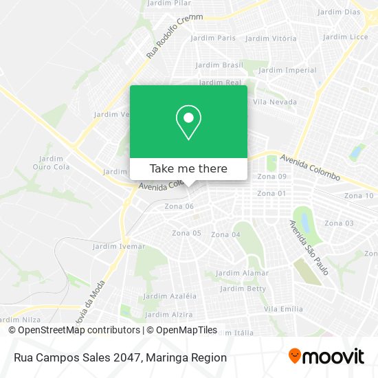 Mapa Rua Campos Sales 2047