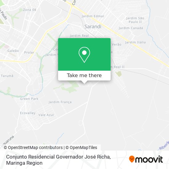 Mapa Conjunto Residencial Governador José Richa