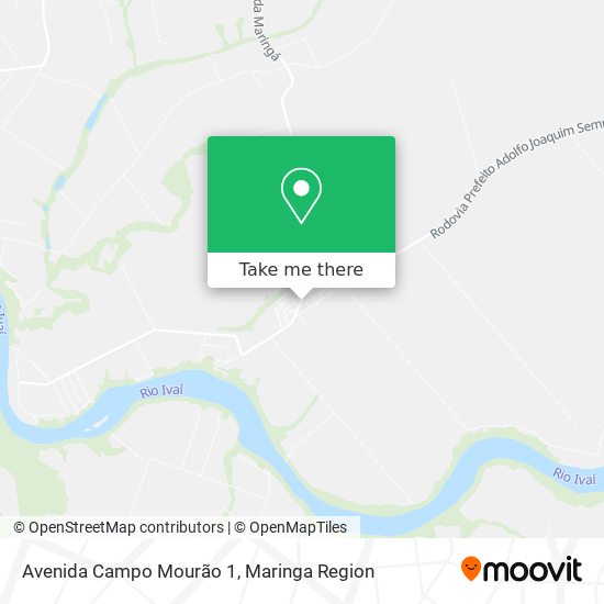 Avenida Campo Mourão 1 map