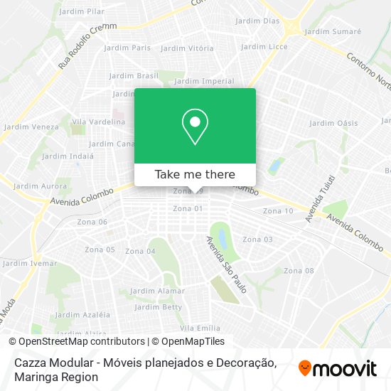 Cazza Modular - Móveis planejados e Decoração map