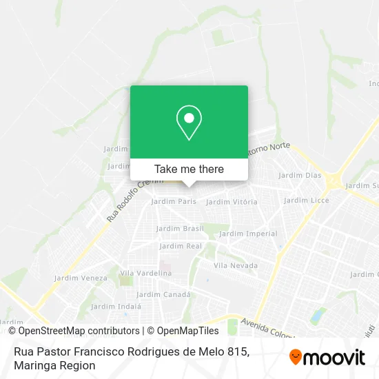 Rua Pastor Francisco Rodrigues de Melo 815 map