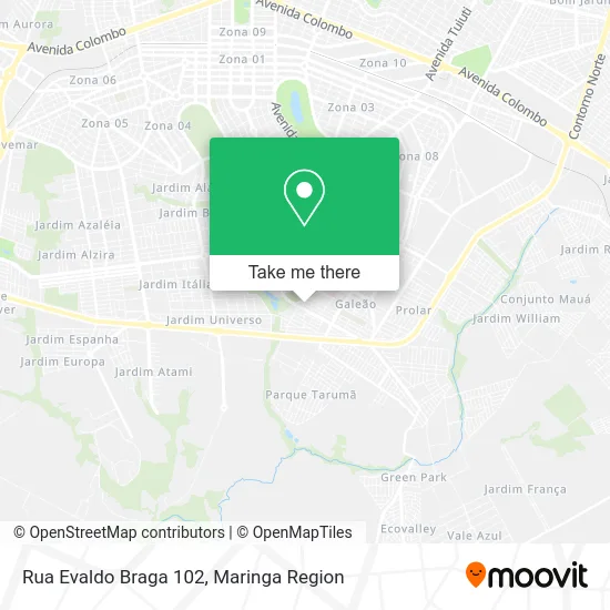 Rua Evaldo Braga 102 map