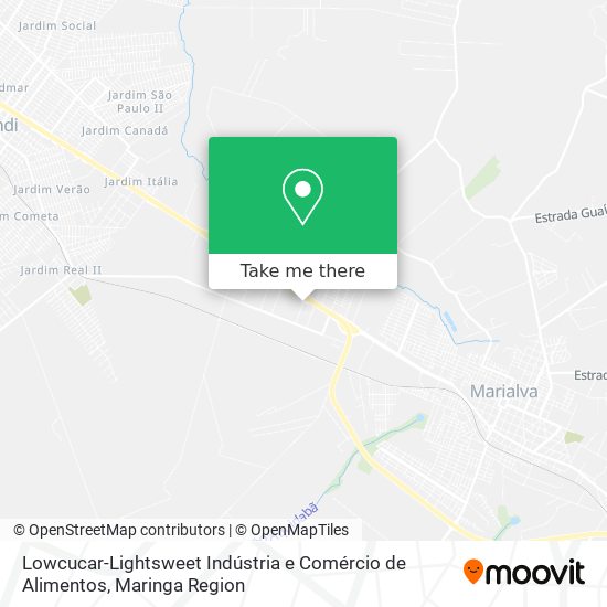 Mapa Lowcucar-Lightsweet Indústria e Comércio de Alimentos