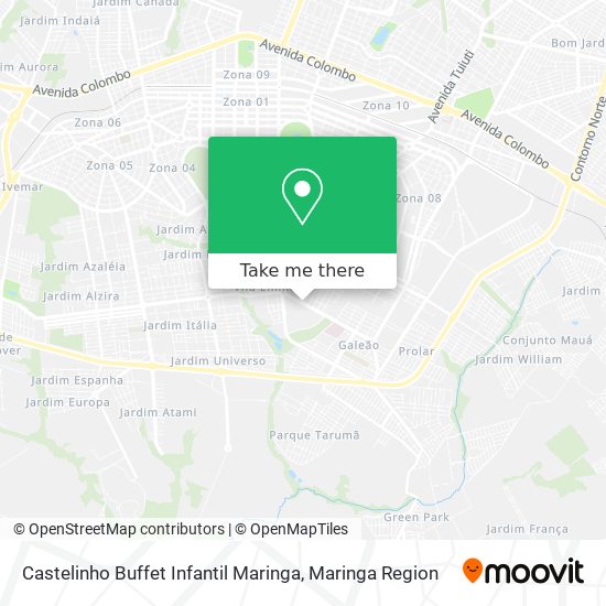 Castelinho Buffet Infantil Maringa map