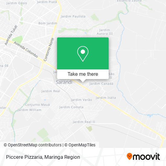 Piccere Pizzaria map