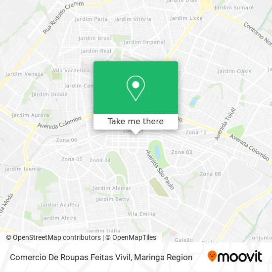 Comercio De Roupas Feitas Vivil map