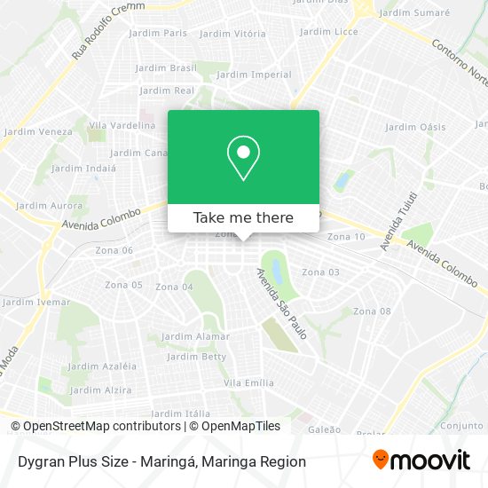 Mapa Dygran Plus Size - Maringá