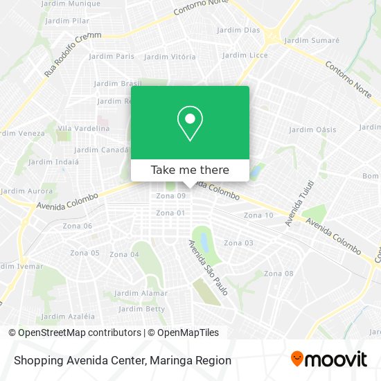 Shopping Avenida Center map